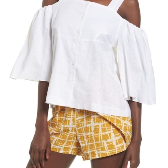JOA Los Angeles cold shoulder top - Picture 1 of 8